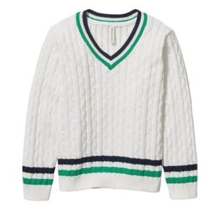 Janie and Jack; Cable Knit Tennis Sweater; size 6